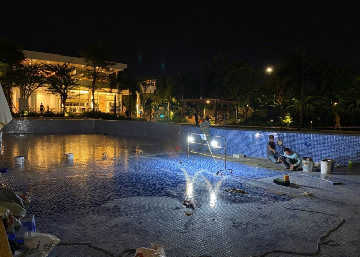 Bảo trì hồ bơi C.Cư Palm Heights